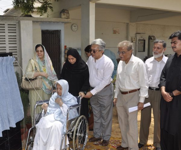 Foundation Stone of Gymnasium & Fitness Centre
 By Mrs. Marium Haji Ali Muhammad Tabba